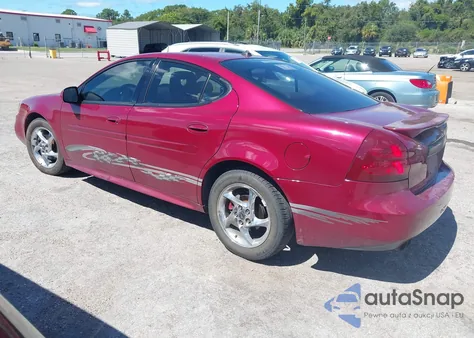 2004 Pontiac Grand Prix Gtp from USA, damaged, VIN 2G2WR524X41103289